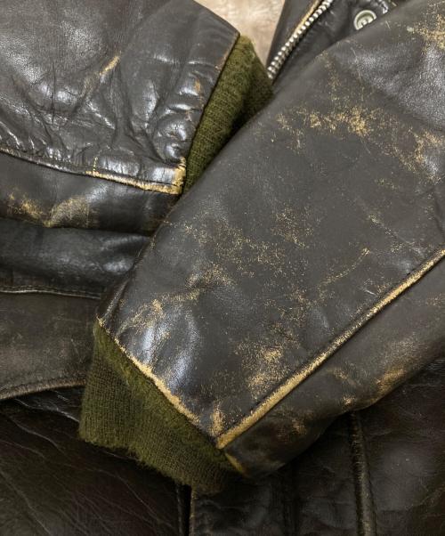 Schott（ショット）Schott (ショット) レザーフライトジャケット ブラウン サイズ:40の古着・服飾アイテム