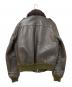 Schott (ショット) レザーフライトジャケット ブラウン サイズ:40：15000円