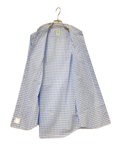 finemore（フィナモレ）finemore (フィナモレ) ギンガムチェックシャツ ブルー サイズ:15/38の古着・服飾アイテム