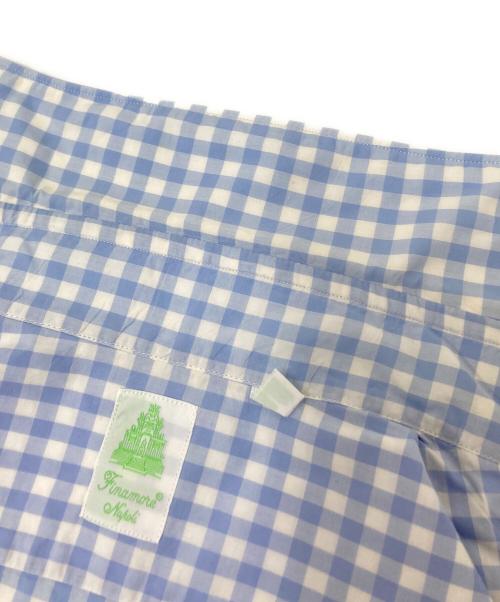 finemore（フィナモレ）finemore (フィナモレ) ギンガムチェックシャツ ブルー サイズ:15/38の古着・服飾アイテム