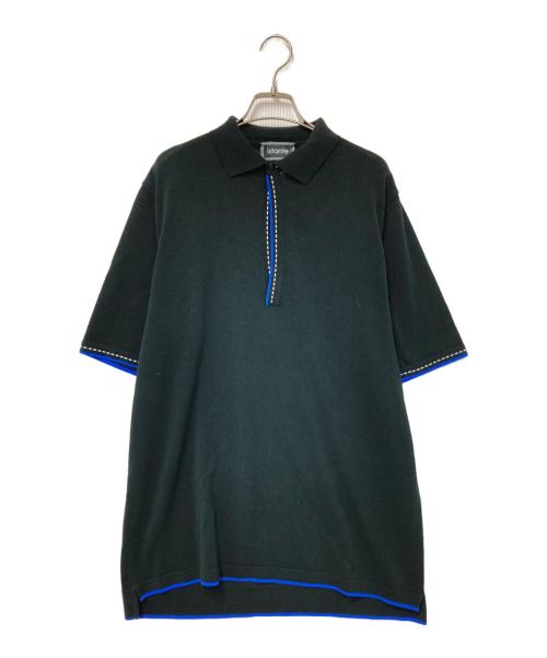Istante（イスタンテ）Istante (イスタンテ) スキッパーコットンポロ ブラック サイズ:48の古着・服飾アイテム
