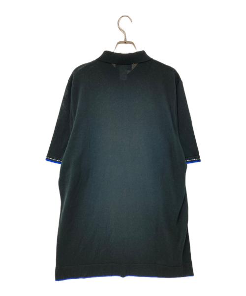 Istante（イスタンテ）Istante (イスタンテ) スキッパーコットンポロ ブラック サイズ:48の古着・服飾アイテム