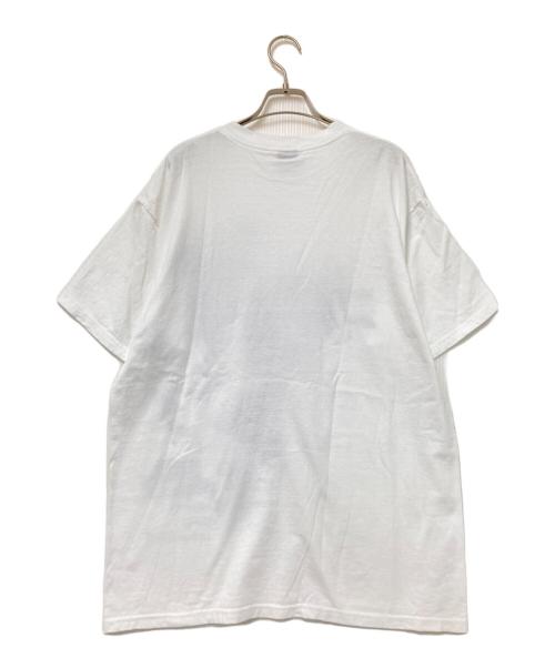 stussy（ステューシー）stussy (ステューシー) プリントTシャツ ホワイト×ブラック サイズ:Lの古着・服飾アイテム