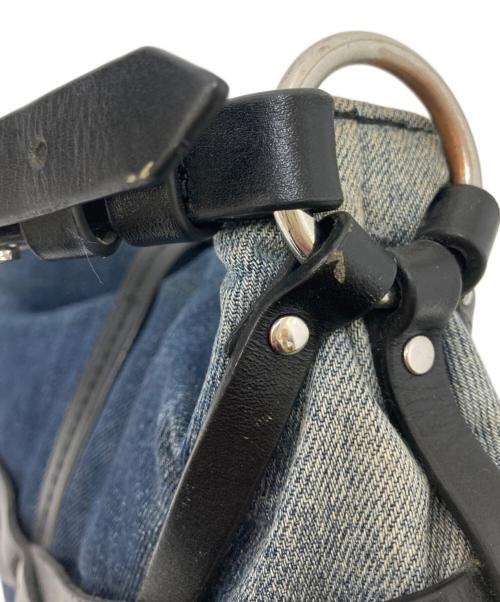 DIESEL（ディーゼル）DIESEL (ディーゼル) メタルロゴボンテージデニムバッグ インディゴの古着・服飾アイテム