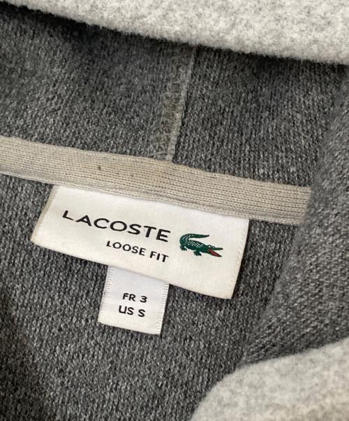 LACOSTE（ラコステ）LACOSTE (ラコステ) フランネルジップフーディー グレー サイズ:Sの古着・服飾アイテム