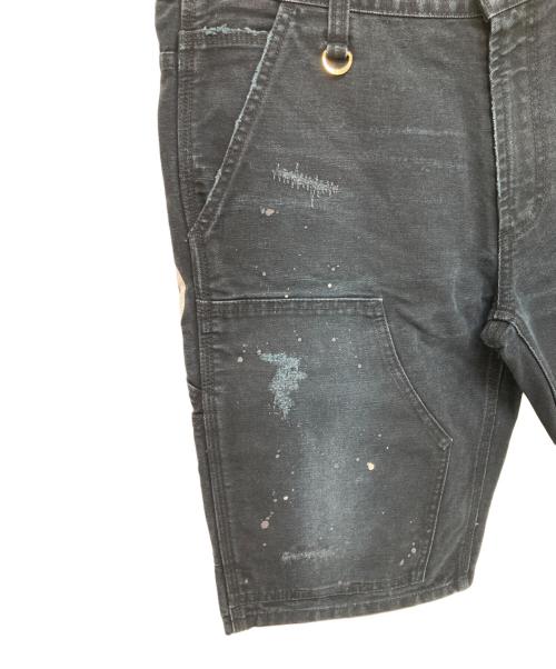 CarHartt（カーハート）CarHartt (カーハート) uniform experiment (ユニフォームエクスペリメント) ペインターハーフパンツ ブラック サイズ:30の古着・服飾アイテム