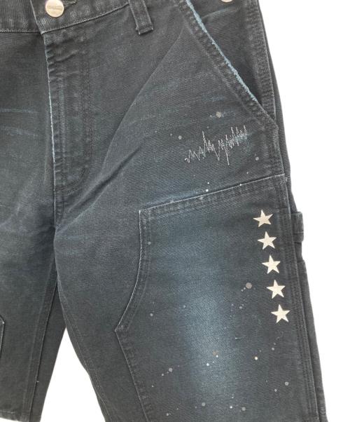 CarHartt（カーハート）CarHartt (カーハート) uniform experiment (ユニフォームエクスペリメント) ペインターハーフパンツ ブラック サイズ:30の古着・服飾アイテム