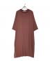 BEAUTY&YOUTH（ビューティーアンドユース）の古着「シフォンレイヤード8分袖ワンピース」｜ボルドー