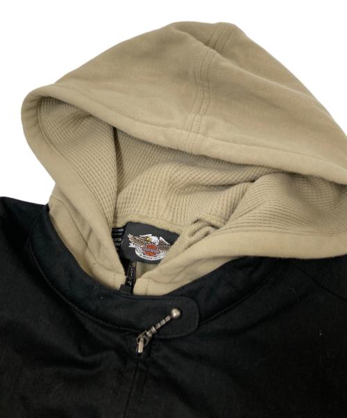 HARLEY-DAVIDSON（ハーレーダビッドソン）HARLEY-DAVIDSON (ハーレーダビッドソン) ライナー付ジャケット ブラック×ベージュ サイズ:下記参照の古着・服飾アイテム