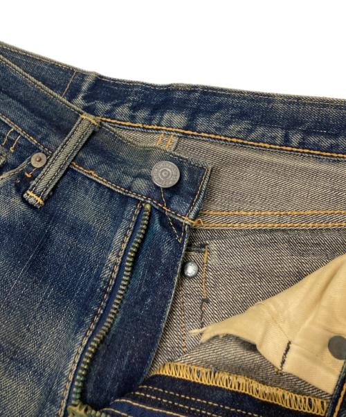 THE FLAT HEAD（ザ・フラットヘッド）THE FLAT HEAD (ザ・フラットヘッド) セルビッヂダメージデニムパンツ インディゴ サイズ:下記参照の古着・服飾アイテム