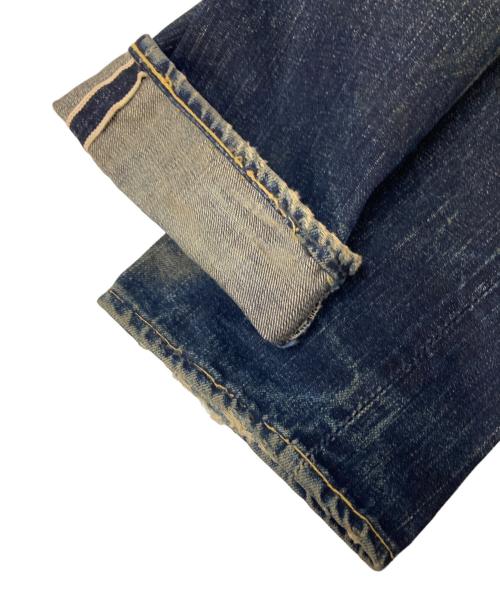 THE FLAT HEAD（ザ・フラットヘッド）THE FLAT HEAD (ザ・フラットヘッド) セルビッヂダメージデニムパンツ インディゴ サイズ:下記参照の古着・服飾アイテム