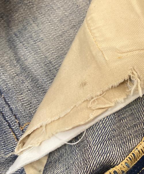 THE FLAT HEAD（ザ・フラットヘッド）THE FLAT HEAD (ザ・フラットヘッド) セルビッヂダメージデニムパンツ インディゴ サイズ:下記参照の古着・服飾アイテム