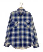 Anthony'sアンソニーズ）の古着「オンブレフランネルチェックシャツ」｜ブルー
