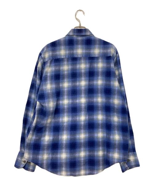 Anthony's（アンソニーズ）Anthony's (アンソニーズ) オンブレフランネルチェックシャツ ブルー サイズ:Mの古着・服飾アイテム
