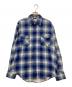 Anthony's（アンソニーズ）の古着「オンブレフランネルチェックシャツ」｜ブルー