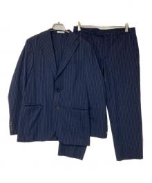 BOGLIOLI（ボリオリ）の古着「ストライプセットアップスーツ」｜ネイビー