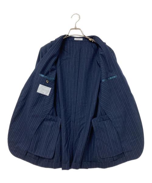 BOGLIOLI（ボリオリ）BOGLIOLI (ボリオリ) ストライプセットアップスーツ ネイビー サイズ:46の古着・服飾アイテム
