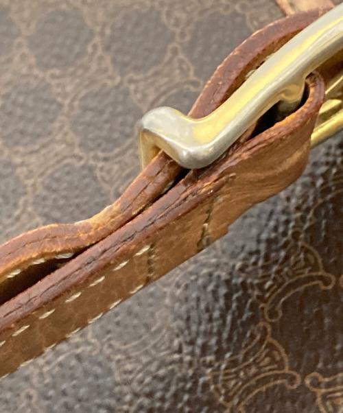 CELINE（セリーヌ）CELINE (セリーヌ) マカダム柄ショルダーバッグ ブラウン サイズ:下記参照の古着・服飾アイテム