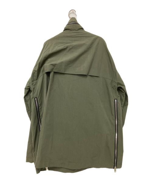 J.W.ANDERSON（ジェイダブリューアンダーソン）J.W.ANDERSON (ジェイダブリューアンダーソン) キャップデザインアノラックパーカー グリーン サイズ:Sの古着・服飾アイテム