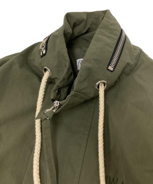 J.W.ANDERSON（ジェイダブリューアンダーソン）J.W.ANDERSON (ジェイダブリューアンダーソン) キャップデザインアノラックパーカー グリーン サイズ:Sの古着・服飾アイテム