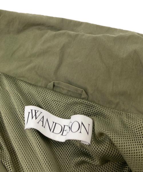 J.W.ANDERSON（ジェイダブリューアンダーソン）J.W.ANDERSON (ジェイダブリューアンダーソン) キャップデザインアノラックパーカー グリーン サイズ:Sの古着・服飾アイテム