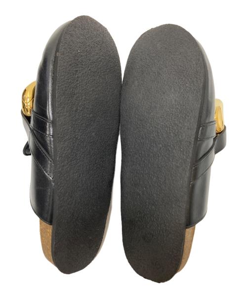 J.W.ANDERSON（ジェイダブリューアンダーソン）J.W.ANDERSON (ジェイダブリューアンダーソン) チェーンモチーフサンダル ブラック サイズ:42の古着・服飾アイテム