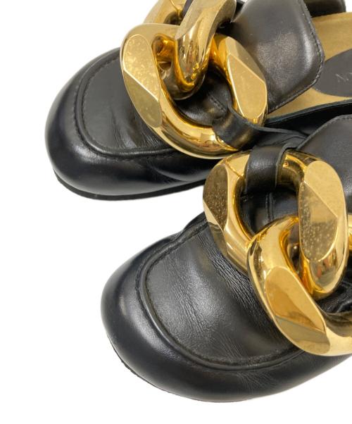 J.W.ANDERSON（ジェイダブリューアンダーソン）J.W.ANDERSON (ジェイダブリューアンダーソン) チェーンモチーフサンダル ブラック サイズ:42の古着・服飾アイテム