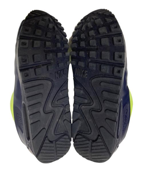 NIKE（ナイキ）NIKE (ナイキ) sacai (サカイ) WMNS AIR MAX 90 SP ネイビー×イエロー サイズ:27.0cmの古着・服飾アイテム