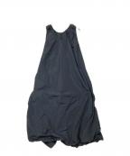emmi atelierエミアトリエ）の古着「ギャザーフォルムワンピース」｜ブラック