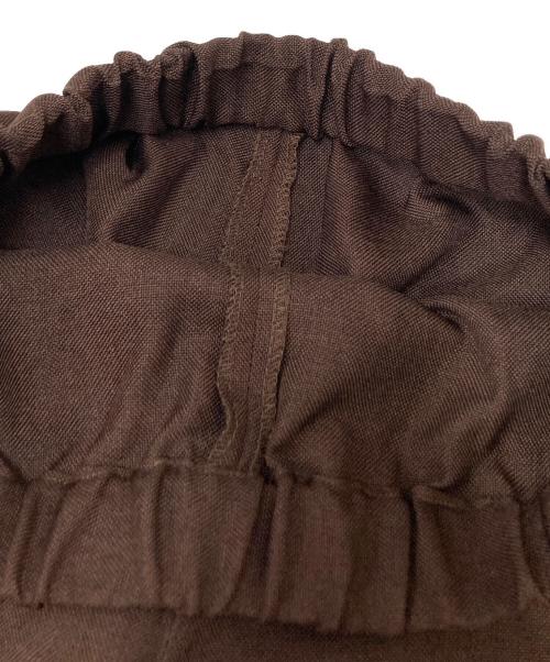 quaranciel（カランシエル）quaranciel (カランシエル) リネン ライク スキッパー シャツ ワンピース＆パンツ セットアップ ブラウン サイズ:Fの古着・服飾アイテム