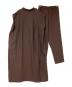 quaranciel (カランシエル) リネン ライク スキッパー シャツ ワンピース＆パンツ セットアップ ブラウン サイズ:F：5000円
