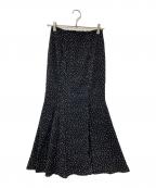 seneeセニー）の古着「スリットマーメイドスカート」｜ブラック