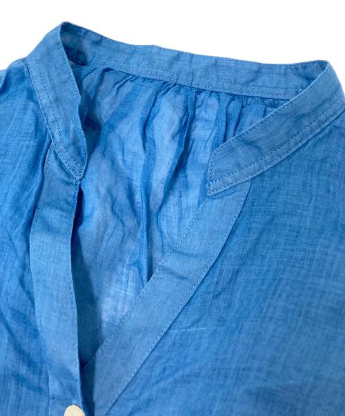 JOURNAL STANDARD relume（ジャーナルスタンダード レリューム）JOURNAL STANDARD relume (ジャーナルスタンダード レリューム) ラミーギャザースリーブブラウス ブルー サイズ:Fの古着・服飾アイテム
