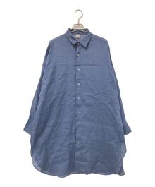 URBAN RESEARCH（アーバンリサーチ）の古着「ラミーコットンビッグシャツ」｜グレー