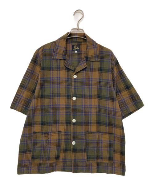 Needles（ニードルズ）Needles (ニードルズ) Cabana Shirt ブラウン サイズ:Sの古着・服飾アイテム