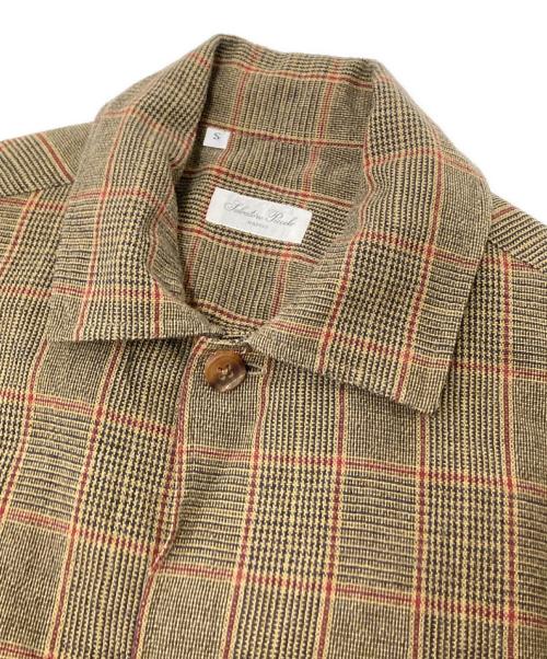 Salvatore Piccolo（サルヴァトーレ・ピッコロ）Salvatore Piccolo (サルヴァトーレ・ピッコロ) チェックシャツジャケット ベージュ サイズ:Sの古着・服飾アイテム