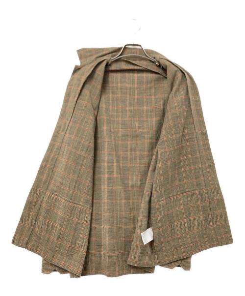 Salvatore Piccolo（サルヴァトーレ・ピッコロ）Salvatore Piccolo (サルヴァトーレ・ピッコロ) チェックシャツジャケット ベージュ サイズ:Sの古着・服飾アイテム