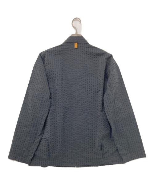 BEAMS Lights（ビームスライト）BEAMS Lights (ビームスライト) COOLMAX(R) シアサッカー フロントポケット ブルゾン ブラック サイズ:下記参照の古着・服飾アイテム