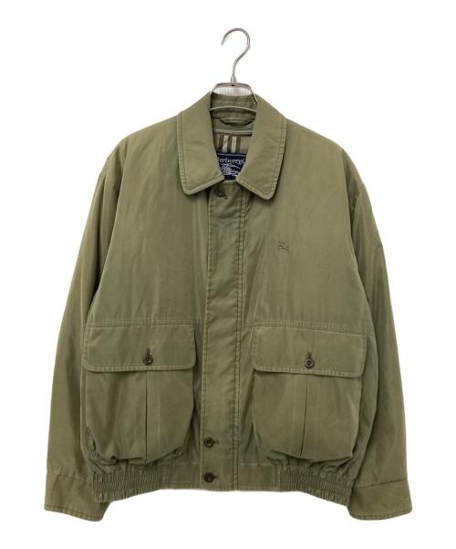 Burberry's（バーバリー）Burberry's (バーバリーズ) ノバチェックライナー付ブルゾン オリーブ サイズ:Sの古着・服飾アイテム