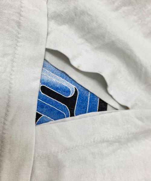 stussy（ステューシー）stussy (ステューシー) 90‘SプリントTシャツ ホワイト サイズ:Lの古着・服飾アイテム