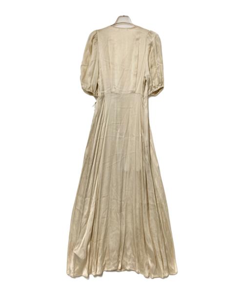 FRAY ID（フレイ アイディー）FRAY ID (フレイ アイディー) カシュクールサテンOP ベージュ 未使用品の古着・服飾アイテム