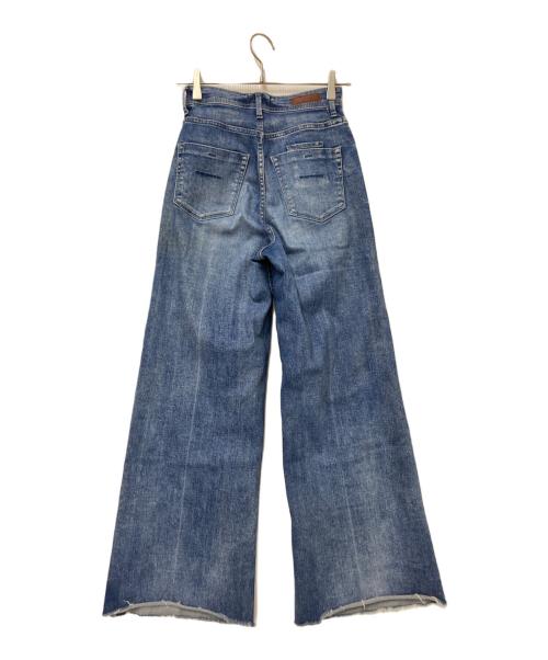 YANUK（ヤヌーク）YANUK (ヤヌーク) ワイドフレア インディゴ サイズ:23の古着・服飾アイテム