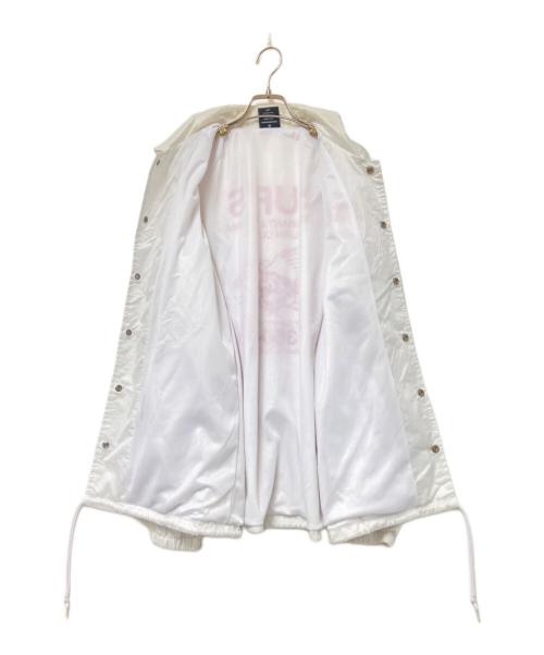 HUF（ハフ）HUF (ハフ) コーチジャケット ホワイト サイズ:Lの古着・服飾アイテム