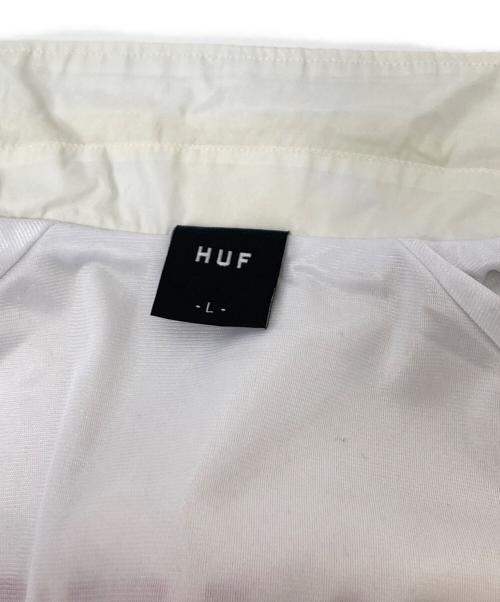 HUF（ハフ）HUF (ハフ) コーチジャケット ホワイト サイズ:Lの古着・服飾アイテム