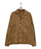 SILENCEサイレンス）の古着「ゴートスキンスウェードジャケット」｜ブラウン