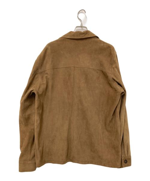 SILENCE（サイレンス）SILENCE (サイレンス) ゴートスキンスウェードジャケット ブラウン サイズ:48の古着・服飾アイテム