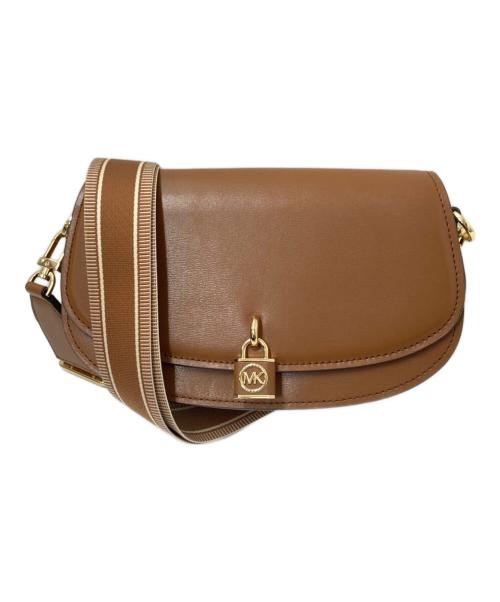 MICHAEL KORS（マイケル・コース）MICHAEL KORS (マイケルコース) MILA EW スリング メッセンジャー ミディアム ブラウン サイズ:下記参照の古着・服飾アイテム