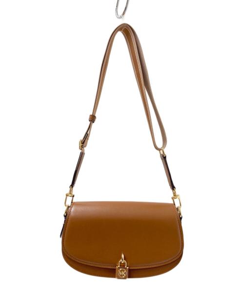 MICHAEL KORS（マイケル・コース）MICHAEL KORS (マイケルコース) MILA EW スリング メッセンジャー ミディアム ブラウン サイズ:下記参照の古着・服飾アイテム