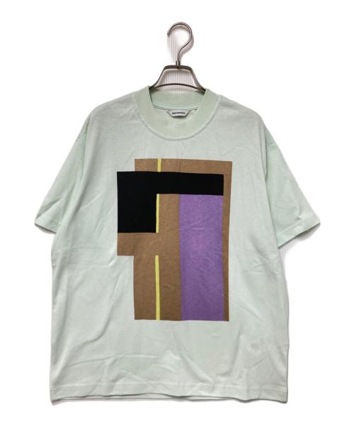 marimekko（マリメッコ）marimekko (マリメッコ) プリントTシャツ ブルー サイズ:XS 未使用品の古着・服飾アイテム