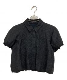 STUNNING LURE（スタニングルアー）の古着「フラッフィージャガードトップス」｜ブラック